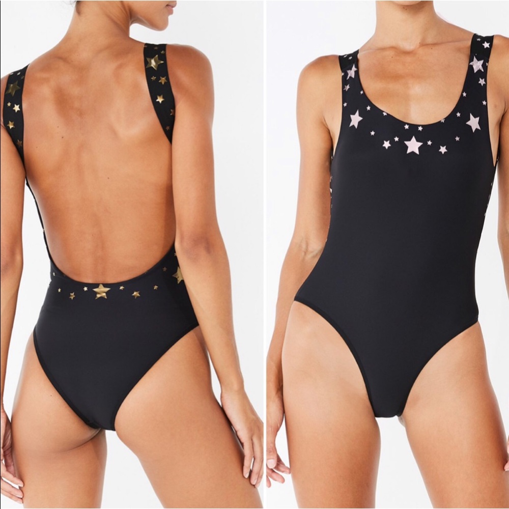 NWOT UltraCor // Nero Stellar Holographic Swimsuit